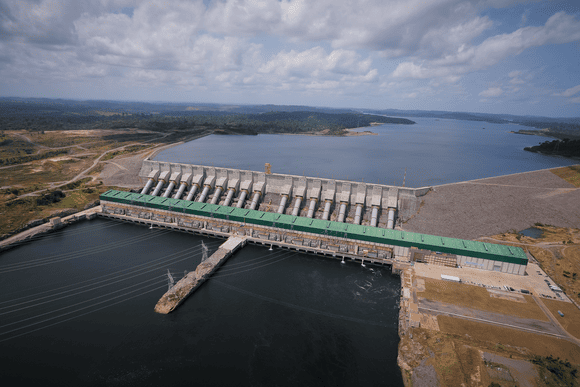 Usina hidrelétrica de Belo Monte no Rio Xingu