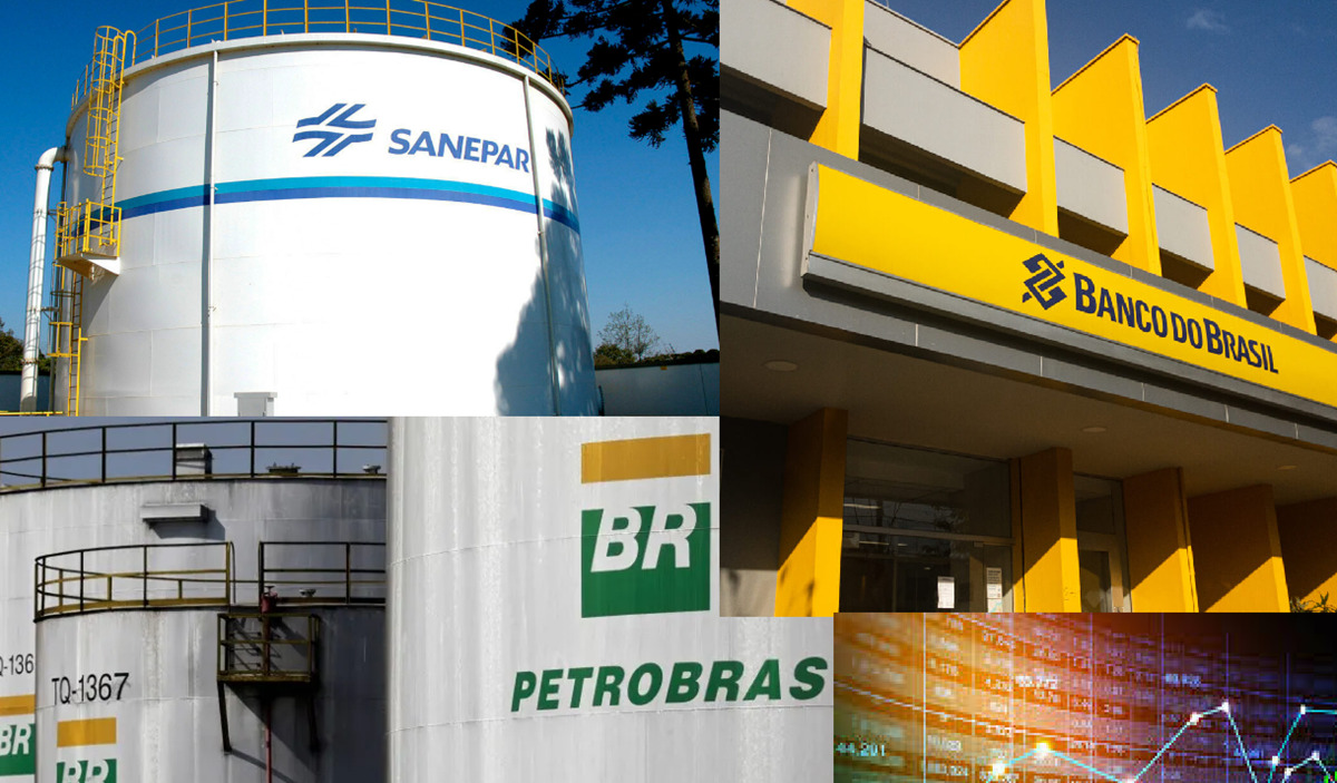 Fotos de empresas estatais como Petrobrás, Banco do Brasil ou Sanepar