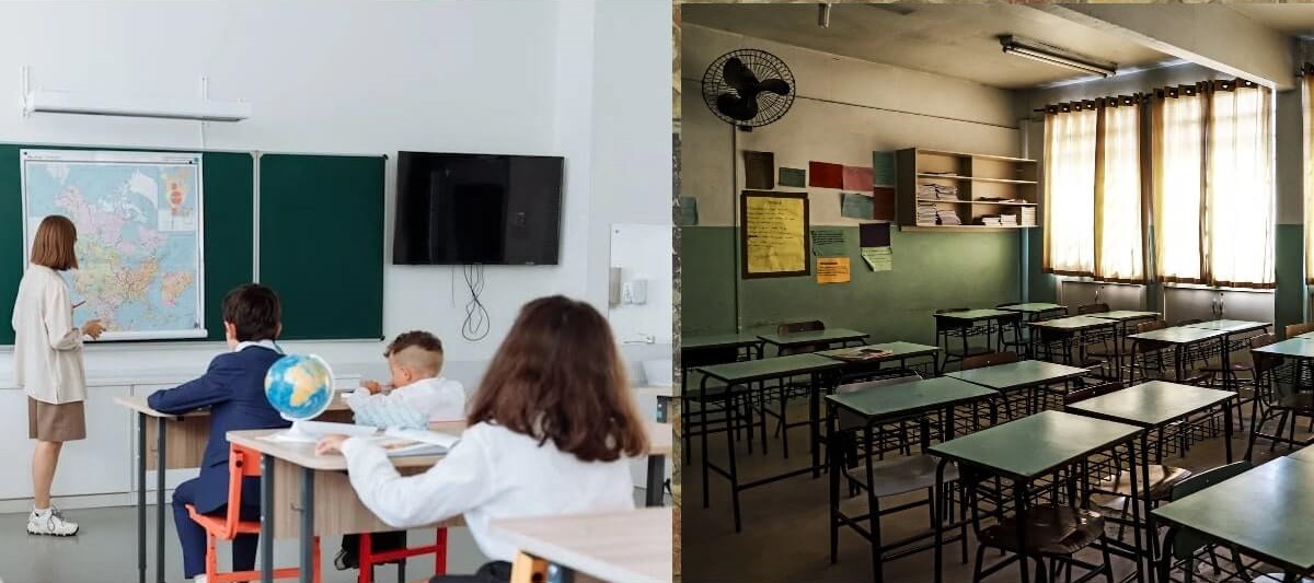 Mãos apontando os dedos para um aluno