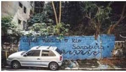 Imagem da localização da nascente do rio Saracura - Duvid Geografia